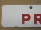 Vintage Original Gasoline Station Pump Porcelain Metal Sign - Premium Gas