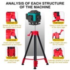 Portable 1 5m Tripod Level Stand Lightweight Steel Construction For Laser Tools
