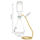 Clear Buchner Funnel 1000ml Filtering Lab Filtration W  Flask   Clip Hose New