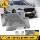 2pcs License Plate Cover Bubble Shield - Universal Fit For Cars   Trucks