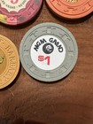 Vintage Las Vegas Casino Chip Lot Of 5 Obsolete Desert Inn Barbary Coast King 8