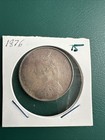 1876 One Rupees Queen Victoria Silver Coin Great Condition  