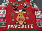 Ugly Christmas Sweater 3d Rudolph No Boundaries Santa Favorite Red Green Xl 1378