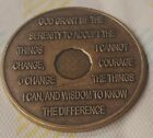 45 Year Alcoholics Anonymous Aa Bronze Medallion Coin Sobriety Chip Fourty Five
