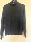Nwot Quince 100  Mongolian Cashmere Turtleneck Sweater Black   Large   Medium