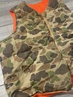 1980s Eddie Bauer Goose Down Duck Camo Vintage Puffer Vest Reversible Large