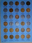 Over 70 Coins  Whitman Lincoln Wheat Cent Album 1909 - 1940  Circulated Coins 