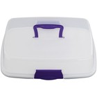 Wilton Oblong Cake And Cupcake Carrier  Practical Cupcake Container  Plastic