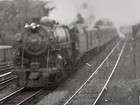 Engineers On Steam Locomotive  1112 In Train Railyard  1930 s Snapshot Photo