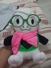 Deltarune Ralsei Plush With No Hat Green Fur Glasses   Scarf Fashion Plush Toy