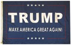 Trump Make America Great Again Blue 2-sided 100d Woven Poly Nylon 2x3 2 x3  Flag