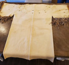 Vintage Native American Fringed Ceremonial Wedding Dress Fitted With Shells