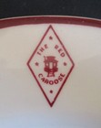 Vintage Souvenir Advertising Buffalo China Bowl The Red Caboose Vestal New York