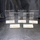 Hamms Beer Acrylic Plastic Table Menu Sign Holders Vintage Lot Of 5 Brewing Nos