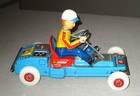 1950- Rosko Toy-lite-o-wheel Go Kart- Battery Operated W Box-exc- Works-  Japan