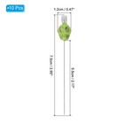 3  Skull Sewing Pins  10pcs Steel  Straight Pins  Green