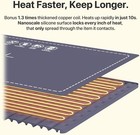 Food Warming Mat  6 Temperature   5 Timer Settings Electric Warming Tray