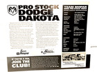 1997 Mopar Nhra Pro Stock Truck Drag Racing Postcard Geoffrion   Alderman Dodge