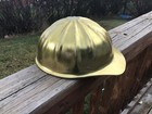Rare Made In Usa Vtg 1960s Superlite Fibre-metal    gold    Aluminum Hard Hat helmet