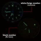 Pilot Watch Dial Face For Nh35 Nh36 Nh38 Nh70 Nh71 Nh72 Movt Luminous Hands Date