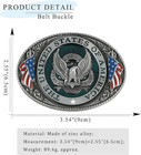 United State Of American Flag Belt Buckle Eagle   Flag Western Cowboy Buckle New