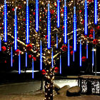 Led Meteor Shower Falling Rain Drop Icicle Snow Led Lights Christmas Decoration