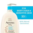 Aveeno Baby Daily Moisture Gentle Bath Wash   Shampoo With Natural Oat 33 Fl 0z