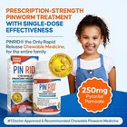 Pinrid Pinworm Medicine   Pyrantel Pamoate Dewormer   12 Tablets Exp 9 26