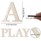 Wooden Letters 8 Inch Large Paintable Wooden Letter For Wall D  cor  Thick W