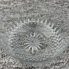 Vintage Arcoroc France 7 5    Clear Glass Bowl Starburst Diamond Pattern