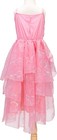 Wicked Glinda Dress   Crown Girls Official Costume Pink Bubble Shiny 4-6x