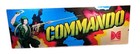 1985 Data East Original Commando Arcade Video Game Marquee