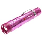 Polic Stun Gun Pink M12 650 Bv Metal Rechargeable Led Flashlight 