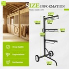 Saddle Rack Stand 3 Tier With Wheels Portable Heavy Duty Horse Pad Storage