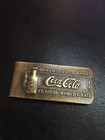 Coca Cola Money Clip Brass Money Cash Dollar Wallet Decor Peso Collector Gift