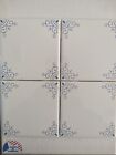 Delft Blue Painted Tiles Oxtail Corners  30 