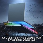 Rgb Laptop Cooling Pad Gaming Laptop Cooler  Laptop Fan Cooling Stand With 13   