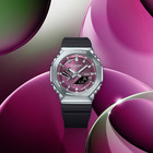 G-shock Gbm2100a-4b G-steel 2100 Series Purple Dial Tough Solar