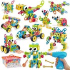 199pcs Building Blocks Stem Toys For 3 4 5 6 7 8  Year Old Boy Girl Birthday 