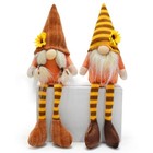 2 Pcs Fall Gnomes Plush Thanksgiving Gnome Ornaments  Handmade Autumn 