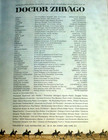 1965 Doctor Zhivago Program Book Movie Film Sharif Christie Chaplin Guinness
