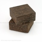 2 Pcs  Black Palm Bowl Blanks 6x 6x 3 Wood Turning Blocks- Free Us Shipping