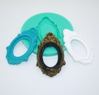 Cabochon Cameo Setting Frame  Silicone Mold  Crafts Jewelry resin polymer Clay 