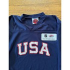 K1 Sportswear Usa Hockey Jersey Kids Youth Large Navy Blue Nhl Partner Logo