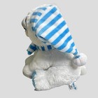 Feisty Pets Snowflake Polar Bear Frankie Frostbite 8 5  Plush Stuffed Animal