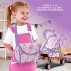 Baby Doll Stroller For Girls  Toddler Play Toy Doll Buggy Carriage Foldable W   