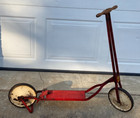 Vintage Antique Child Kick Scooter Early Barre Metal Products Barre Wilkes Pa