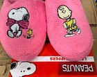 Peanuts Snoopy  Charlie Brown Pink Ladies   Women   s Slippers Sz M