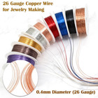 26 Gauge Copper Wire For Jewelry Making - 9 Colors Dead Soft Bendable Craft