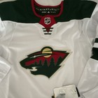 Nwt Minnesota Wild Nhl Adidas White Authentic Hockey Jersey Size 44